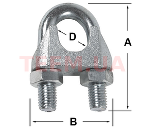 Зажим для тросів d 6 (30шт) 565-03