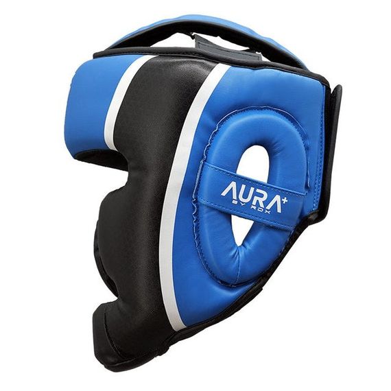 Шолом боксерський  RDX AURA PLUS T-17 Blue/Black M (капа у комплекті) | Зображення 5