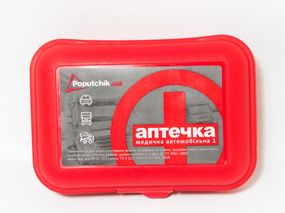 Аптечка автомобильная  в пластиковом футляре
