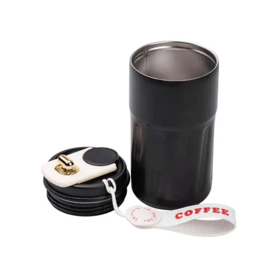 Термокружка Coffee с датчиком температуры 500 мл черная HP-14-10B | Зображення 3