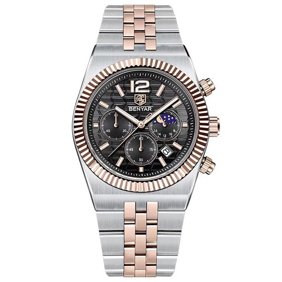 Benyar BY-5225 Silver-Rose Gold-Black