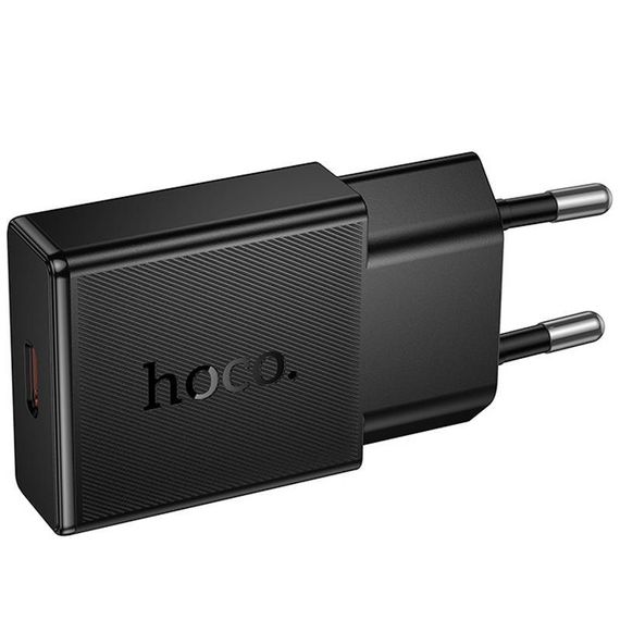 СЗУ Hoco N74 Speed ultra-thin PD25W (1USB-C) Black | Зображення 1