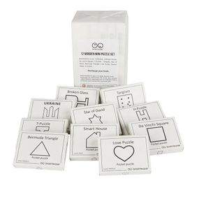 Набір дерев'яних головоломок "Wooden mini puzzle set" Заморочка 12en