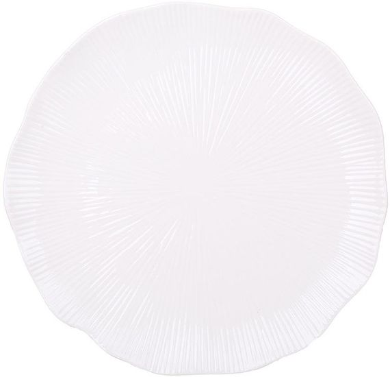 Тарілки обідні White City Star Ø26.7см, набір 4 порцелянові тарілки