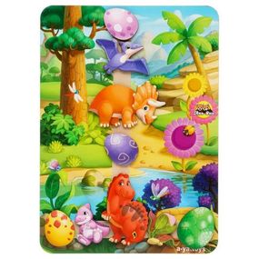 Дерев'яна настільна гра "Долина динозаврів" Ubumblebees (ПСФ038) PSF038 на липучках