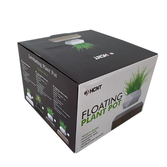 Магнітний левітаційний горщик для рослин HCNT Magnetic Levitating Pot M10-GW4 Black | Зображення 1