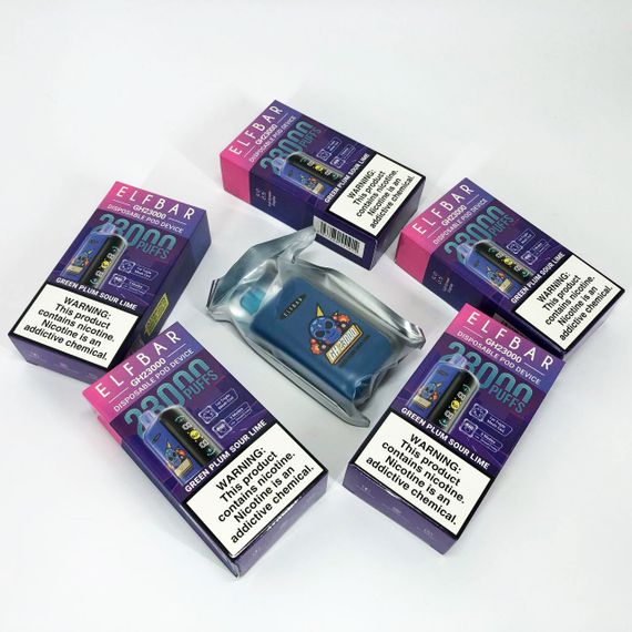 ELF BAR GH 23000 5%. Зелена Слива Кислий Лайм (Green Plum Sour Lime) | Зображення 7