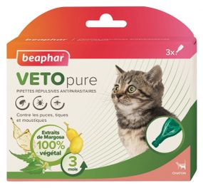 Краплі від бліх, кліщів та комарів для кошенят Bio Spot On, 3 піп