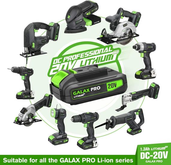 Набор аккумуляторных электроинструментов GALAX PRO пила и дрель | Зображення 6