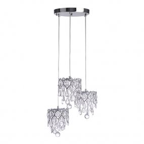 Люстра подвесная хрустальная LED 21W NW CH (BR-01451S/3)