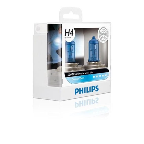 Комплект галогеновых ламп PHILIPS 9005DVS2 HB3 65W 12V P20d DiamondVision | Зображення 1