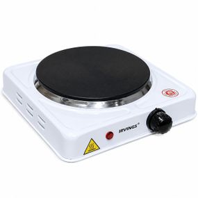 Електроплита настільна Irvings IHPSE02 White, 1800 Вт, 1 конфорка, механічне управління