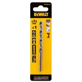 Свердло по металу 7,5мм Black & Gold DeWALT DT20525