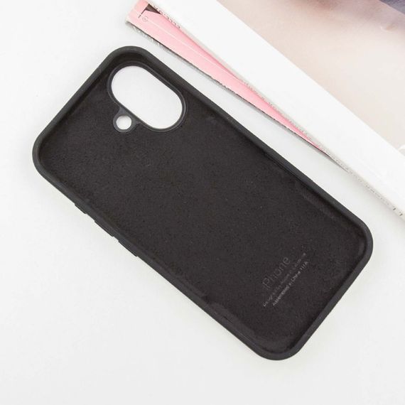 Чехол Silicone Case Full Protective (AA) для Apple iPhone 16 (6.1") Черный / Black | Зображення 2