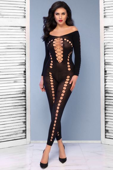 Бодістокінг Chilirose BODYSTOCKING 4646 Чорний S/M | Зображення 2