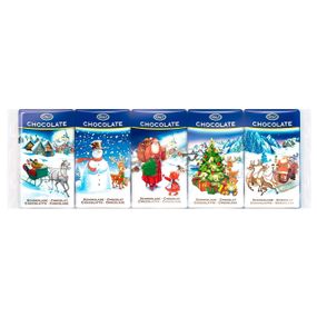 Шоколад молочный новогодний 75г (5шт по 15г) для детей ONLY , Австрия,