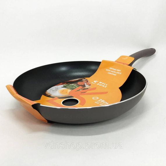 Сковорода для любителів готувати WELL DONE WD-1018B 28 см, Сковорода для приготування на газовій плиті CE-19 | Зображення 5