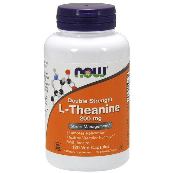 Теанін NOW Foods L-Theanine 200 mg 120 Veg Caps