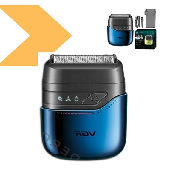 Електробритва VGR V-364 BLUE, подвійне лезо, водонепроникна IPX7 (45697-V-364 BLUE_453) | Зображення 4