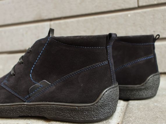 Темно синие замшевые ботинки Safari | Зображення 2