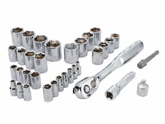 Набір головок DeWalt 1/4 та 3/8 34 предмети (DWMT45034-0) | Зображення 1