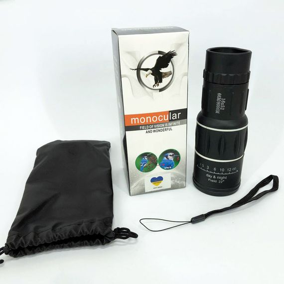 Монокуляр Bushnell 16x52 PowerView монокль, Бушнел, підзорна труба з чохлом XE-53 | Зображення 2