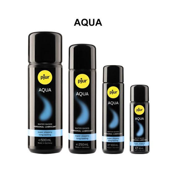 Лубрикант на водній основі pjur Aqua 500 мл, ефект оксамитової шкіри без прилипання Sex Aura | Зображення 2