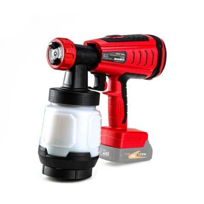 Краскопульт GTM SG18/700BL, 18V, 700мл/мин, 800мл, 2 сопла-1,5 и 2,5мм (без АКБ и ЗУ) (SG18/700BL) | Зображення 1