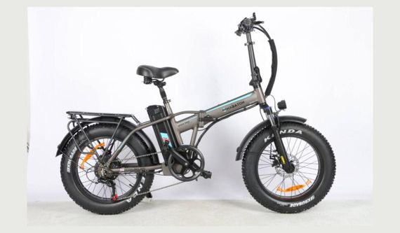 Електровелосипед Mega 1000 750W 48V/13Ah | Складаний електрофетбайк 20", швидкість 45 км/год, Shimano 7 speed, дискові гальма