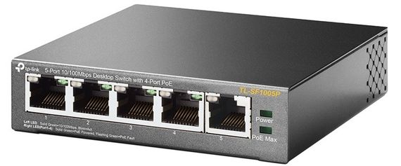 Коммутатор TP-LINK TL-SF1005P 5xFE/4xPoE 56W неуправляемый (TL-SF1005P) | Зображення 2