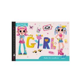 Альбом для малювання A4 "Girl PWR" АП-0303-9 скоба з перфорацією