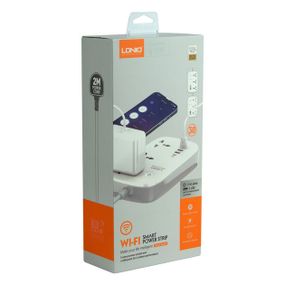 Сетевой Удлинитель LDNIO SCW3451 3 порти / PD 18 Вт / 3USB / 1 QC 3.0 / 1 Type-C / WiFi (34391-01_730)