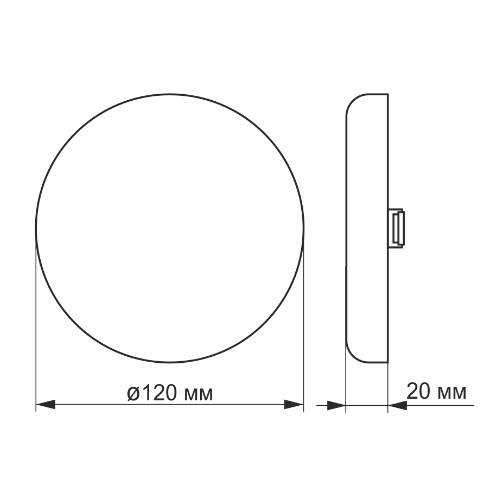 LED Світильник безрамковий круглий 15W 4100К 220V VL-DLFR-154 Videx | Зображення 2