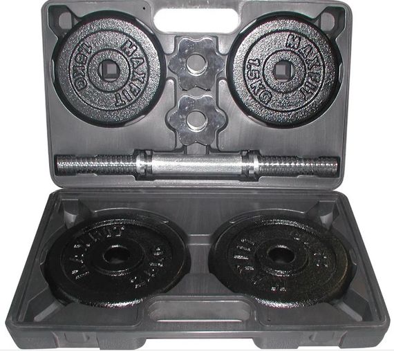 Гантель збірна Toorx 10 кг з кейсом (VAL-10DGN)