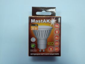 Светодиодная лампа Mastak CUP02WG ( 4W LED  GU10 230V 2700K )