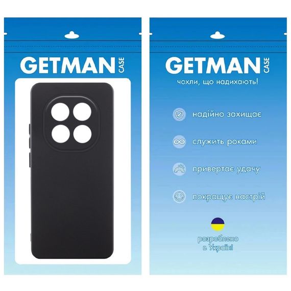 Чохол TPU GETMAN Liquid Silk Full Camera для Xiaomi Redmi Note 14 Pro 5G Чорний / Black | Зображення 1