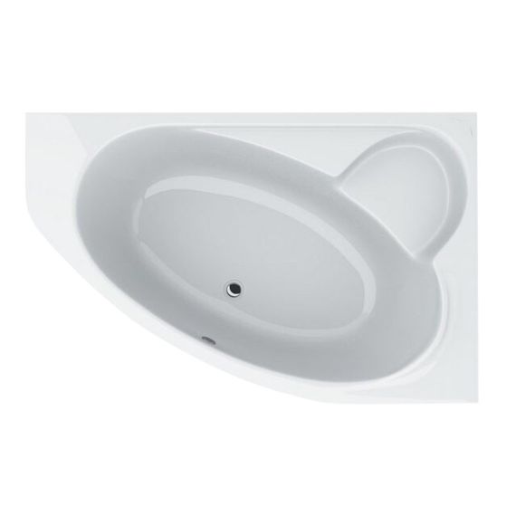 Ванна акриловая асимметричная LEONI 170х110 R + ноги + экран под ванну ( А0045134 ) | Зображення 1