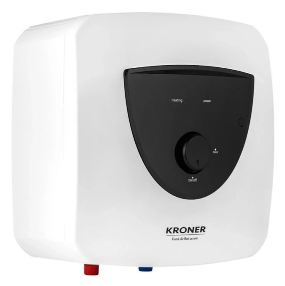 Водонагрівач Kroner Small K15SA1.5 1500 Вт, "мокрий" ТЕН, 15 л, квадратний, вертикальний, над мийкою, білий (CV034584) | Зображення 6