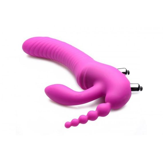 Безремневий страпон з потрійною вібрацією, Regal Rider Strap-On Vibrator | Зображення 1