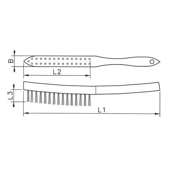 Щітка ручна, латунний дріт | Зображення 1