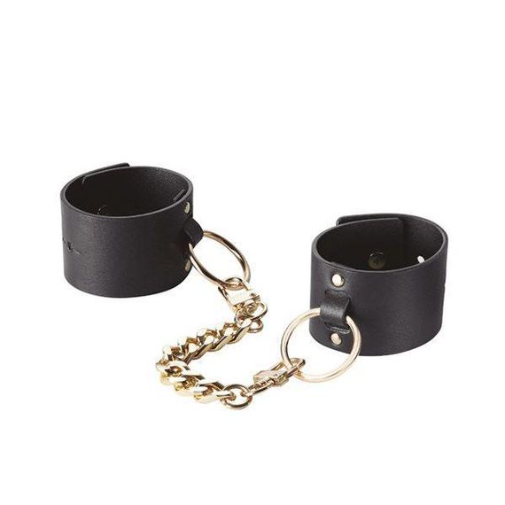 Наручники Bijoux Indiscrets MAZE — Wide Cuffs Black sexstyle