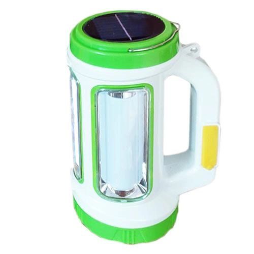 Ліхтар кемпінговий із сонячною панеллю 5158-LED-COB power bank, переносний ліхтар. Колір: зелений | Зображення 1