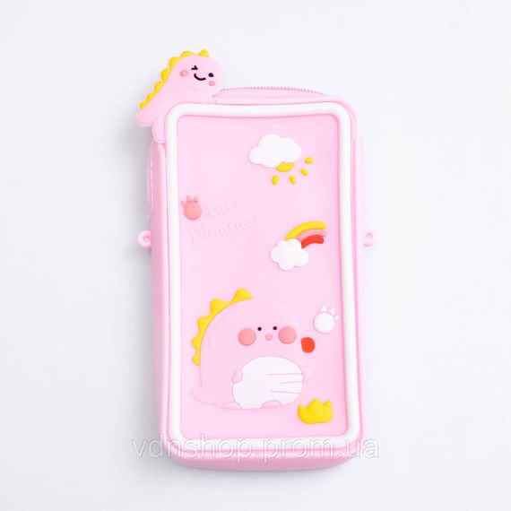 Детская силиконовая сумочка-кошелёк 17*10*3 см Розовый HP-55-20 | Зображення 1