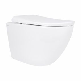 Унітаз підвісний Qtap Robin ML Ultra Quiet 490×365×325 мм, із сидінням Soft-close MagLock, White QTROBML26W49621