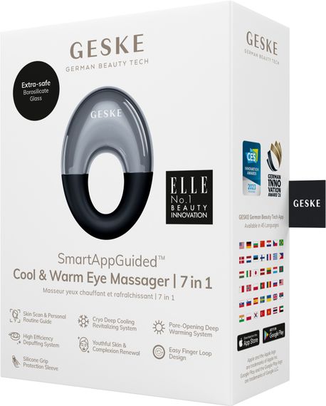 Масажер для очей GESKE Cool&Warm Eye Massager 7в1 black | Зображення 7