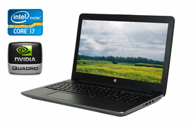 Мобильная рабочая станция HP zBook 15 G3 / 15.6" (1920x1080) IPS / Intel Core i7-6700HQ (4 (8) ядра по 2.6 - 3.5 GHz) / 16 GB DDR4 / 512 GB SSD / nVidia Quadro M1000M, 2 GB DDR3, 128-bit / Fingerprint / WebCam б/у