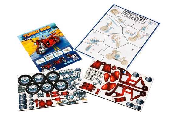 Конструктор дерев'яний Puz-00961"Turbo Bike" в кульку PuzzleOK | Зображення 2