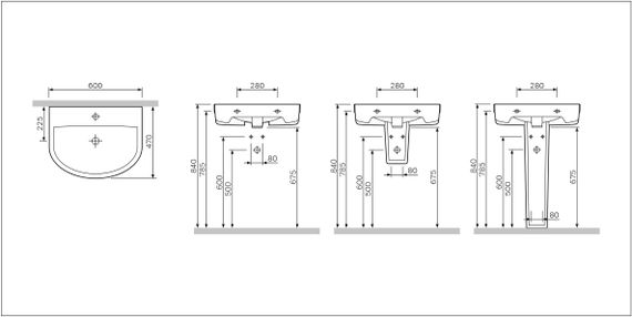 П'єдестал AM.PM Bliss L (C534910WH) | Зображення 1