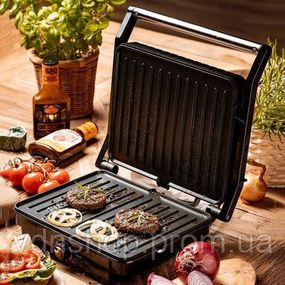 Універсальний контактний гриль Adler AD 3051 2800Вт, Електрогриль для стейків притискний гриль IB-74