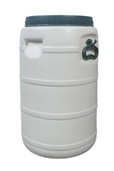 Белая бочка  40л широкая горловина для воды,молока и засолки | Зображення 1